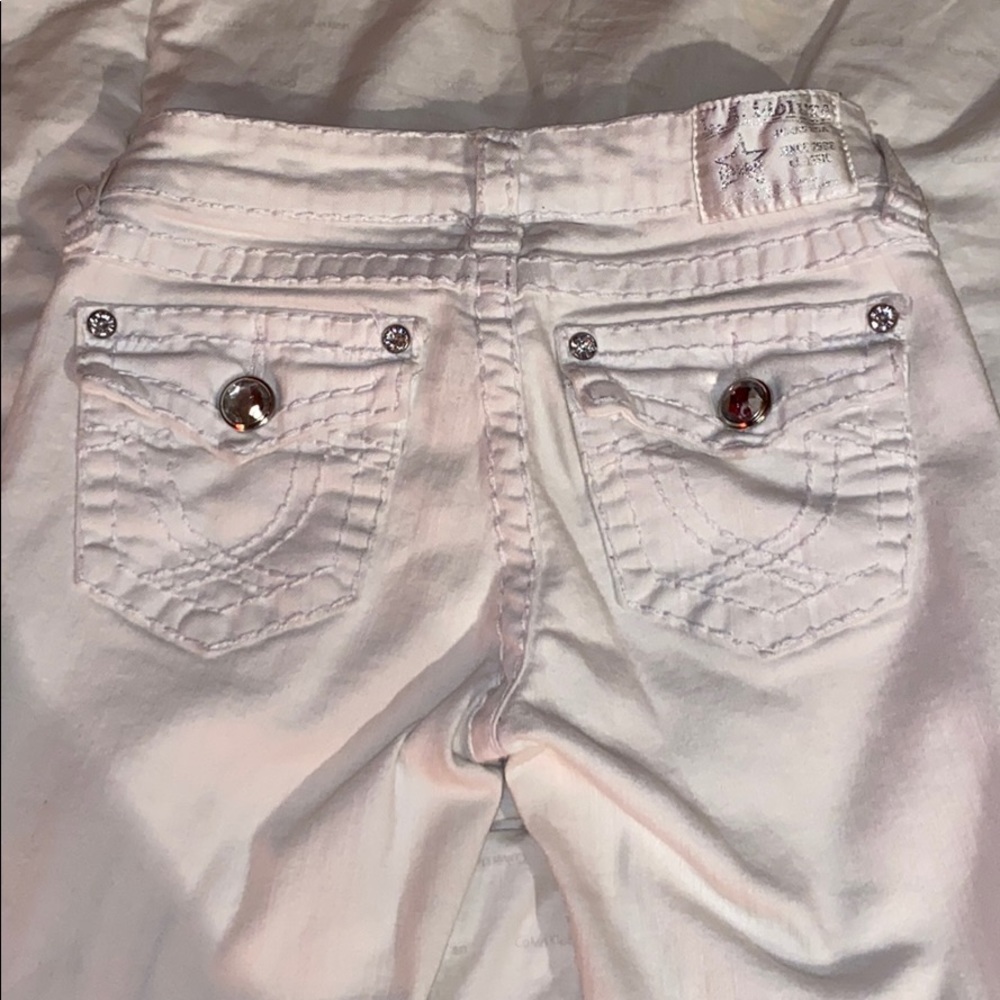 White stretch flare jeans ! Used